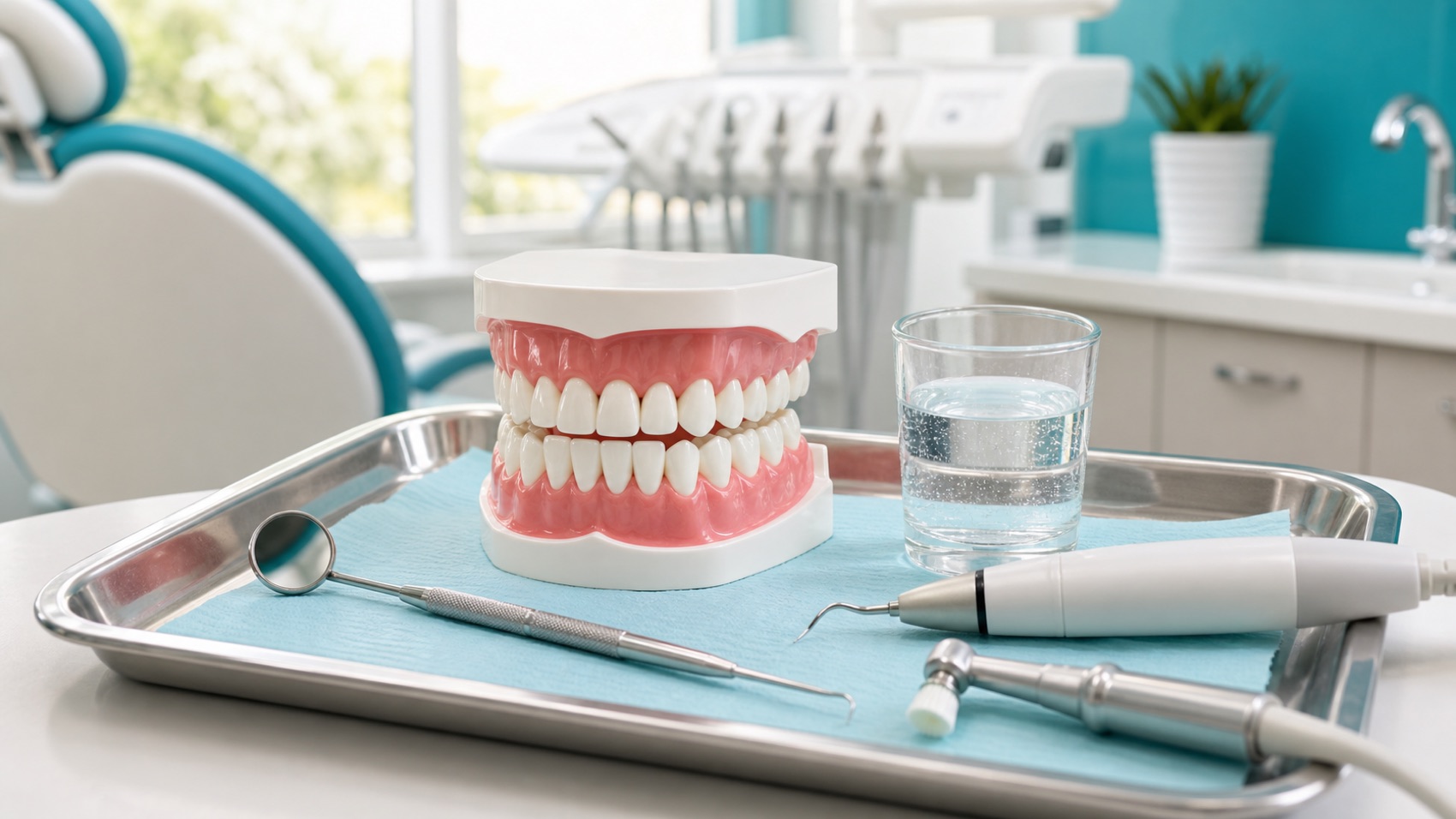 Dental cleaning and gum care consultation