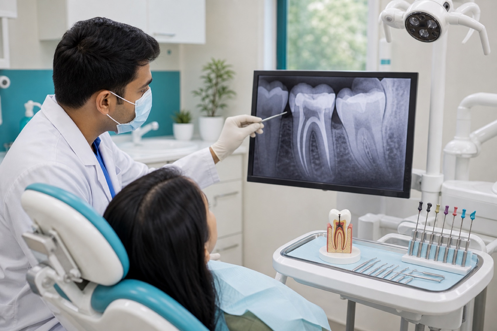 Dental checkup for tooth pain and RCT assessment